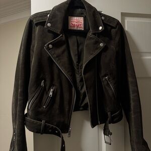 Levi's Dark Suede Leather Jacket